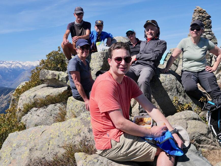 L'équipe au sommet du Montious L'équipe au sommet du Montious