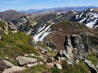 Descente vers le col du Lion Descente vers le col du Lion